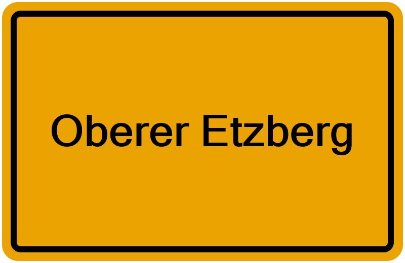 Handelsregisterauszug Oberer Etzberg